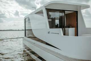 Апартаменты HT Houseboats- domki na wodzie Mielno Мельно Небольшой дом на воде HT14 с электрическим камином без кухни-2